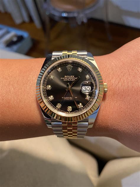 rolex datejust two tone 40